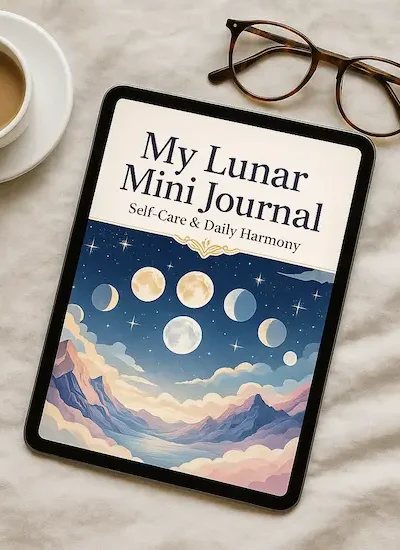 My Lunar Mini Journal Digital Self-Care Planner PDF – lunar rituals and mindful daily wellness